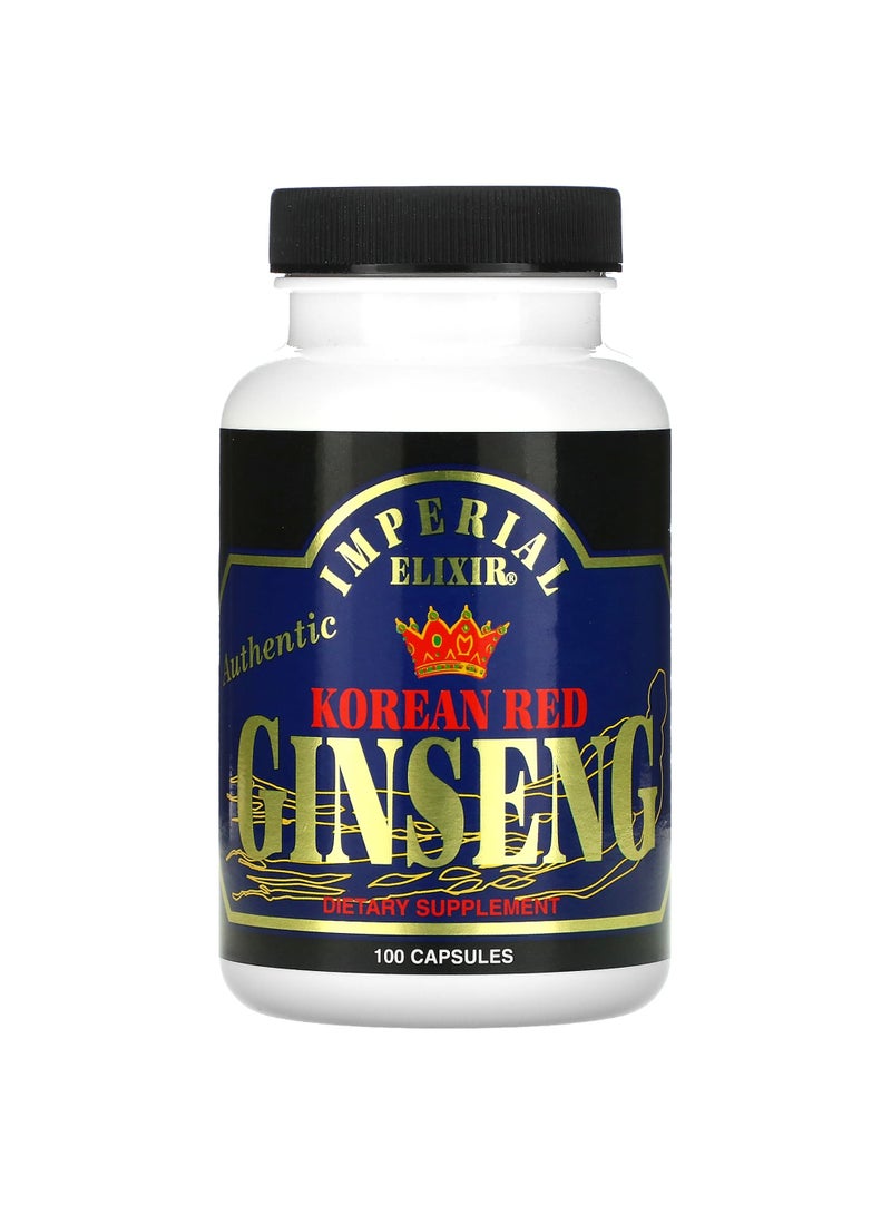 Korean Red Ginseng, 100 Capsules (300 mg per Capsule)